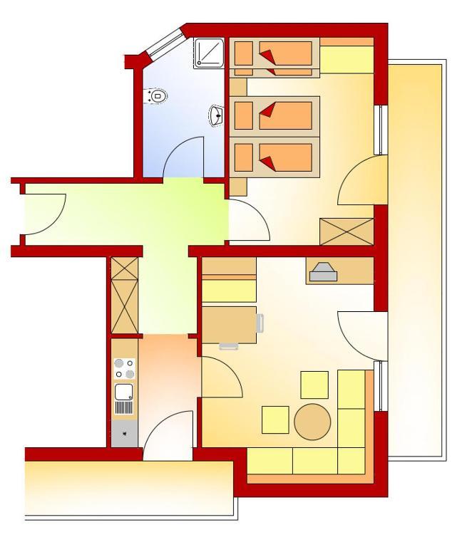 Appartements Schneezauber Лермос Номер фото